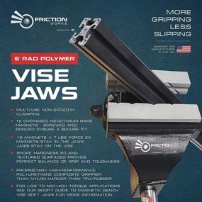 img 2 attached to FRICTIONWORKS Premium Vise Jaws Made Industrial Power & Hand Tools