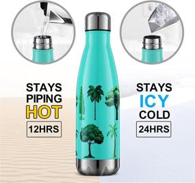 img 1 attached to Edmyre Metal Water Bottle - Cola Shape Vacuum Insulated Bottle, Keeps Drinks Cold for 24 Hours, Hot for 12 Hours, Cats Pattern, BPA-Free Stainless Steel Water Bottles with 3D Printing