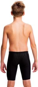 img 1 attached to 🩲 Flow Swim Jammer Youth Crescents Boys': Stylish Swimwear for Active Kids!