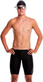 img 2 attached to 🩲 Flow Swim Jammer Youth Crescents Boys': Stylish Swimwear for Active Kids!