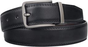 img 1 attached to Versatile NPET Dress Casual Reversible Leather Men's Belt Accessories: Stylish and Practical