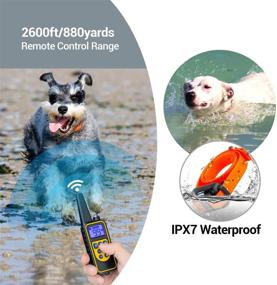 img 2 attached to 2600ft Remote Dog Training Collar - 3 Modes: Beep, Vibration, Shock - Waterproof IPX7 - LED Light - USB Rechargeable - Bark Collar for Small, Medium & Large Dogs