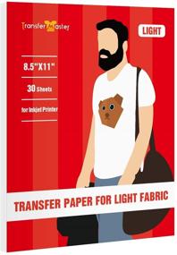 img 4 attached to Printable Heat Transfer Vinyl Paper: 30 Sheets for DIY Personalized T-Shirts on Light Fabrics - Iron On Transfer Paper for Inkjet Printers - 8.5x11 Inch Size