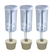 🔒 3ct. - set of 3 cylinder airlocks with #6.5 stoppers logo