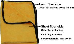 img 3 attached to Premium Microfiber Towel 6-Pack - Vibrant Orange - Simple Houseware