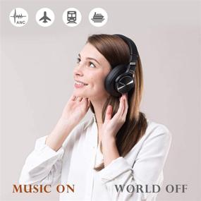 img 3 attached to 🎧 Беспроводные наушники со шумоподавлением Bluetooth V5.0 - 40 часов работы, наушники с микрофонами и быстрой зарядкой - Srhythm NC75 Pro для телевизора, ПК, мобильного телефона