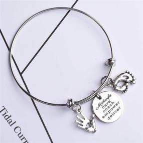 img 1 attached to ecobuty Empower Deliver Bracelet: A Perfect Thank You Gift for Midwives, Doulas, Nurses & Midwife Care Coaches