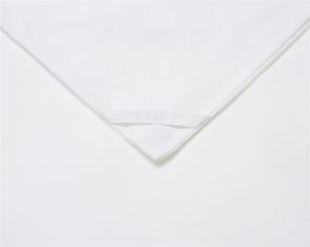 img 1 attached to 🛌 Pinzon гипоаллергенный защитник для одеяла из хлопка: размер King, белый 106x90" - высокое качество от бренда Amazon