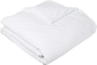 🛌 pinzon hypoallergenic cotton duvet protector: king size, white 106x90" - top quality from amazon brand logo