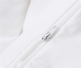 img 3 attached to 🛌 Pinzon гипоаллергенный защитник для одеяла из хлопка: размер King, белый 106x90" - высокое качество от бренда Amazon