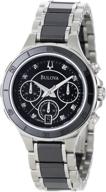 ⌚ женские часы bulova 98p126: изысканные керамические и нержавеющие часы для долговременного впечатления логотип