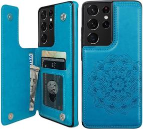 img 4 attached to Vaburs Embossed Mandala Magnetic Protective Cell Phones & Accessories and Cases, Holsters & Clips