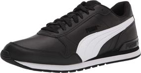 img 4 attached to PUMA Runner Sneaker White Black Men's Shoes for Fashion Sneakers