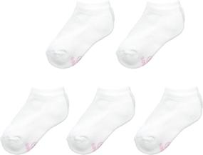 img 2 attached to High-Quality Hanes Ultimate Girls' Pack of 5 Low-Cut Socks with Easy Sorting Feature