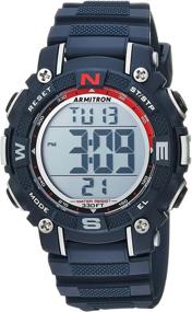 img 4 attached to ⌚ Часы Armitron Sport Unisex Digital Chronograph с ремешком из смолы: 45/7099 - Обзор, характеристики и цены.