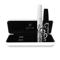 400x silk fiber lash mascara: achieve thicker & longer eyelashes all day! waterproof, smudge-proof & hypoallergenic - includes carry case logo