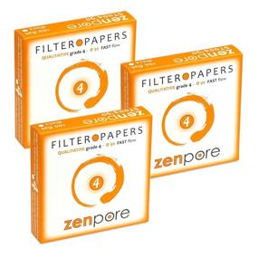 img 4 attached to 🔬 ZENPORE Fast Flow 90mm Lab Filter Paper, 9cm - Qualitative Grade 4 (Set of 3 x 100 Discs)
