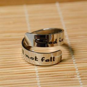 img 2 attached to Оберни кольцо Haoflower Wrap Twist: Регулируемые серебряные подарочные кольца для девочек, девушек и женщин - Вдохновляй, поддерживай и стилизуйся!