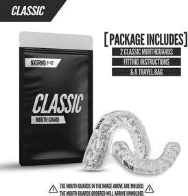 img 1 attached to 2 Pack of Nxtrnd Classic Mouth Guard Sports - Professional, Thin Boxing Mouthguard for Adults, Youth & Kids - Ideal Mouthguards for Sports