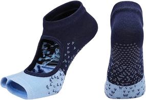 img 4 attached to 🧦 FOOT AMAZING Women’s Yoga Socks: Non-Slip Grips, Cushioned for Pilates, Barre, Hospital & Exercise