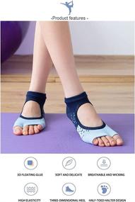 img 2 attached to 🧦 FOOT AMAZING Women’s Yoga Socks: Non-Slip Grips, Cushioned for Pilates, Barre, Hospital & Exercise