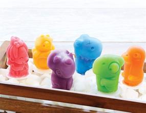 img 1 attached to Zoku Dino Pop Molds: 6 Easy-Release Silicone Popsicle Molds in One Tray - Fun Prehistoric Designs, BPA-Free!