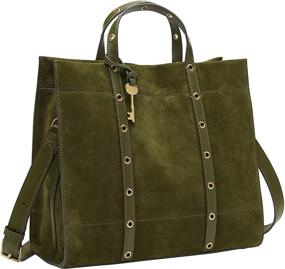 img 4 attached to Fossil Brandy Women's Handbags & Wallets - ZB7938213 Shopper Totes