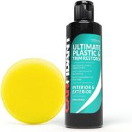 🚗 carfidant trim & plastic restorer: bring back the shine! restores faded plastic, rubber, vinyl to black with uv protection & easy application logo