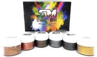 stardust micas metallic mica pigment powder - cosmetic grade colorant for soap making, epoxy resin, and slime coloring - vibrant true colors with consistent mica batches - metallics color set #4 logo