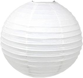 img 3 attached to 🏮 Just Artifacts 10-Inch White Chinese Japanese Paper Lanterns: Set of 5, Elegant White Décor