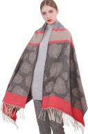 women's oversized cashmere pashmina blanket scarves - stylish accessories for an extra cozy look logo