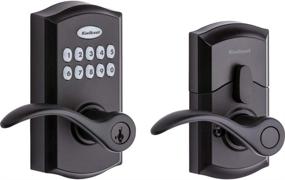 img 4 attached to Enhance Home Security with Kwikset 99550-004 Smart Code 955 Electronic Lever, Iron Black