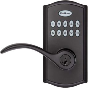 img 3 attached to Enhance Home Security with Kwikset 99550-004 Smart Code 955 Electronic Lever, Iron Black