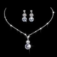 unicra necklace earrings crystal wedding logo