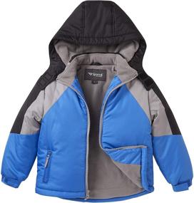 img 3 attached to Fleece Snowboard Hooded Colorblock Winter Boys' Clothing in Jackets & Coats