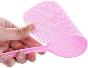 img 3 attached to 3 Pack Wemaker Fly Swatter - Strong Flexible Manual Swat Set, Assorted Colors, Long Range Handles - Indoor and Outdoor Racket for Bug, Mosquito, Bee, Spiders, Flies