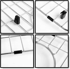 img 2 attached to 🧼 Sturdy Stainless Steel Sink Grids - Keep Your Kitchen Sink Protected with MONSINTA Sink Protectors. Suitable for Single Bowl Sinks, 26"x14" Size with Rear Drain