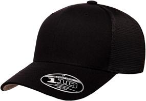 img 4 attached to Flexfit Melange Trucker Heather Black Sports & Fitness for Team Sports