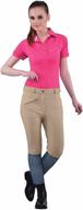 tuffrider ribbed knee patch breeches for women (regular fit) логотип