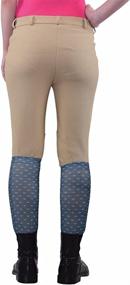 img 1 attached to TuffRider Ribbed Knee Patch Breeches for Women (Regular Fit)