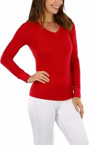 img 2 attached to 🔥 Stay Warm in Style with the ToBeInStyle Women's Long Sleeve V-Neck Detail Thermal Henley Top