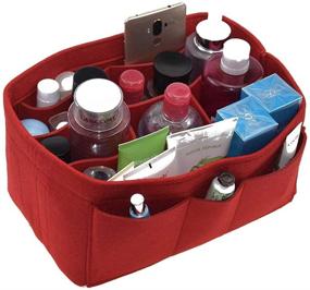 img 3 attached to 👜 Versatile Cosmetics Storage Travel Organizer: Essential Women's Handbag Accessories Companion
