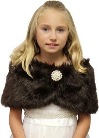 img 2 attached to 👰 Faux Fur Flower Girl Wedding Wrap