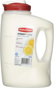 img 1 attached to Rubbermaid 3-Qt. MixerMate Seal N' Saver Pitcher/Bottle: Red, 3-Quart - Functional and Reliable Storage Solution