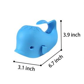 img 2 attached to 🐋 DYSONGO Whale Bath Faucet Cover: Soft Blue Bathtub Spout Cover for Kids