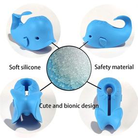 img 1 attached to 🐋 DYSONGO Whale Bath Faucet Cover: Soft Blue Bathtub Spout Cover for Kids