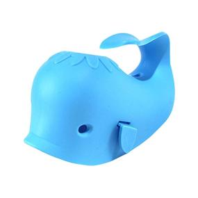 img 4 attached to 🐋 DYSONGO Whale Bath Faucet Cover: Soft Blue Bathtub Spout Cover for Kids