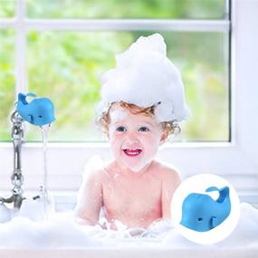 img 3 attached to 🐋 DYSONGO Whale Bath Faucet Cover: Soft Blue Bathtub Spout Cover for Kids