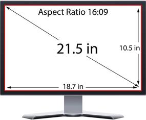 img 2 attached to 🖥️ Протектор экрана премиум-класса 21,5 дюйма с противосиним и противобликовым эффектом для ноутбуков с соотношением сторон 16:09.