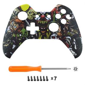 img 2 attached to 🎮 Enhance Your Xbox One Controller with eXtremeRate Scare Party Soft Touch Faceplate Mod Kits